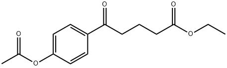 ETHYL 5-(4-ACETOXYPHENYL)-5-OXOVALERATE 结构式