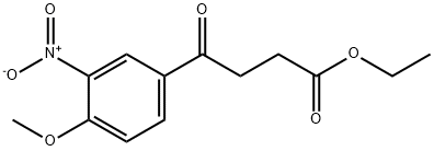 ETHYL 4-(4-METHOXY-3-NITROPHENYL)-4-OXOBUTYRATE 结构式