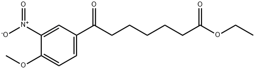 ETHYL 7-(4-METHOXY-3-NITROPHENYL)-7-OXOHEPTANOATE 结构式