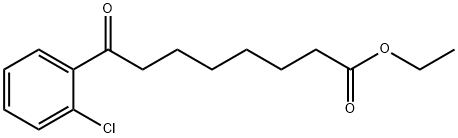 ETHYL 8-(2-CHLOROPHENYL)-8-OXOOCTANOATE 结构式