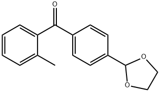 4'-(1,3-DIOXOLAN-2-YL)-2-METHYLBENZOPHENONE 结构式