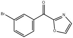 (3-溴苯基)(噁唑-2-基)甲酮 结构式