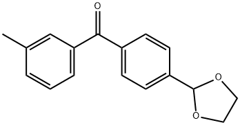 4'-(1,3-DIOXOLAN-2-YL)-3-METHYLBENZOPHENONE 结构式