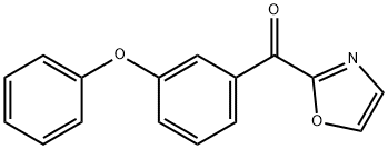 噁唑-2-基(3-苯氧基苯基)甲酮 结构式