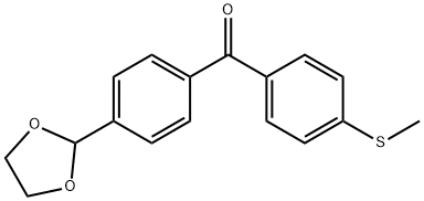 4-(1,3-DIOXOLAN-2-YL)-4'-THIOMETHYLBENZOPHENONE 结构式