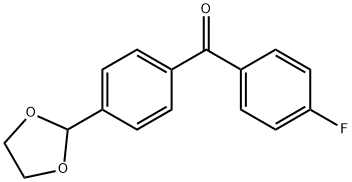 4-(1,3-DIOXOLAN-2-YL)-4'-FLUOROBENZOPHENONE 结构式