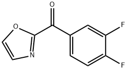 (3,4-二氟苯基)(噁唑-2-基)甲酮 结构式