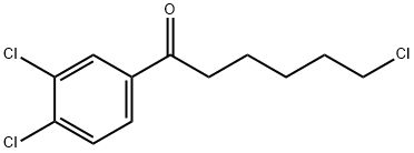 6-CHLORO-1-(3,4-DICHLOROPHENYL)-1-OXOHEXANE 结构式