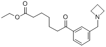 7-(3-(氮杂环丁烷-1-基甲基)苯基)-7-氧代庚酸乙酯 结构式