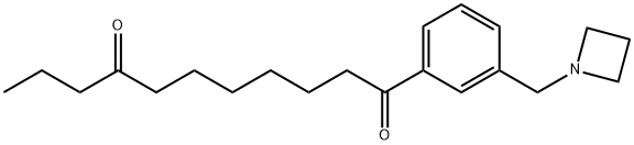 1-(3-(氮杂环丁烷-1-基甲基)苯基)十一烷-1,8-二酮 结构式