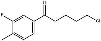 5-CHLORO-1-(3-FLUORO-4-METHYLPHENYL)-1-OXOPENTANE 结构式