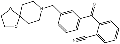 2-cyano-3''-[8-(1,4-dioxa-8-azaspiro[4.5]decyl)methyl]benzophenone