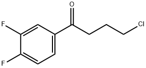 4-CHLORO-1-(3,4-DIFLUOROPHENYL)-1-OXOBUTANE 结构式