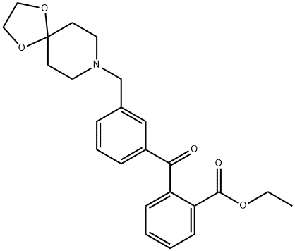 2-carboethoxy-3''-[8-(1,4-dioxa-8-azaspiro[4.5]decyl)methyl]benzophenone