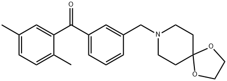 2,5-dimethyl-3''-[8-(1,4-dioxa-8-azaspiro[4.5]decyl)methyl]benzophenone