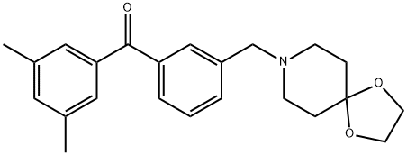 3,5-dimethyl-3''-[8-(1,4-dioxa-8-azaspiro[4.5]decyl)methyl]benzophenone