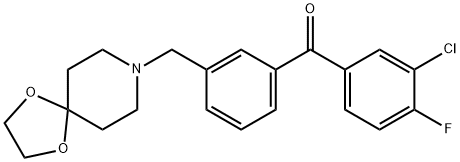 3-chloro-3''-[8-(1,4-dioxa-8-azaspiro[4.5]decyl)methyl]-4-fluorobenzophenone