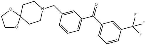 3-[8-(1,4-dioxa-8-azaspiro[4.5]decyl)methyl]-3''-trifluorobenzophenone