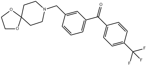 3-[8-(1,4-dioxa-8-azaspiro[4.5]decyl)methyl]-4''-trifluorobenzophenone