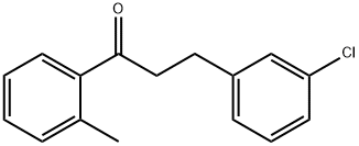 3-(3-CHLOROPHENYL)-2'-METHYLPROPIOPHENONE 结构式