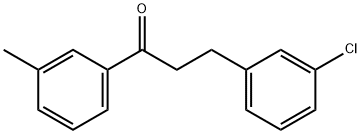 3-(3-CHLOROPHENYL)-3'-METHYLPROPIOPHENONE 结构式