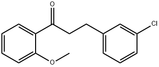 3-(3-氯苯基)-1-(2-甲氧基苯基)丙-1-酮 结构式