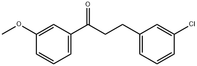 3-(3-CHLOROPHENYL)-3'-METHOXYPROPIOPHENONE 结构式