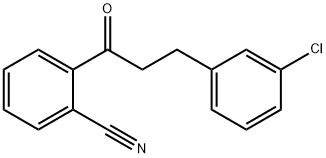 3-(3-CHLOROPHENYL)-2'-CYANOPROPIOPHENONE 结构式