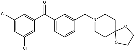 3,5-dichloro-3''-[8-(1,4-dioxa-8-azaspiro[4.5]decyl)methyl]benzophenone