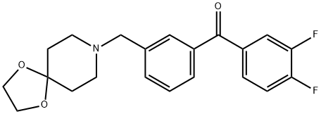 3,4-difluoro-3''-[8-(1,4-dioxa-8-azaspiro[4.5]decyl)methyl]benzophenone