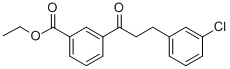 3-(3-CHLOROPHENYL)-3'-CARBOETHOXYPROPIOPHENONE 结构式