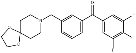 3''-[8-(1,4-dioxa-8-azaspiro[4.5]decyl)methyl]-3,4,5-trifluorobenzophenone