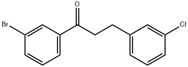 3'-BROMO-3-(3-CHLOROPHENYL)PROPIOPHENONE 结构式