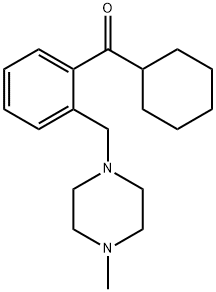 CYCLOHEXYL 2-(4-METHYLPIPERAZINOMETHYL)PHENYL KETONE 结构式