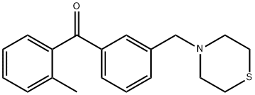 2-METHYL-3'-THIOMORPHOLINOMETHYL BENZOPHENONE 结构式