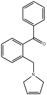 2-(3-PYRROLINOMETHYL)BENZOPHENONE 结构式