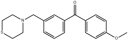 4'-METHOXY-3-THIOMORPHOLINOMETHYL BENZOPHENONE 结构式