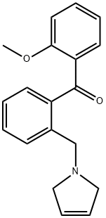 2-METHOXY-2'-(3-PYRROLINOMETHYL) BENZOPHENONE 结构式