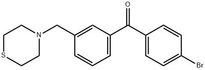 4'-BROMO-3-THIOMORPHOLINOMETHYL BENZOPHENONE 结构式