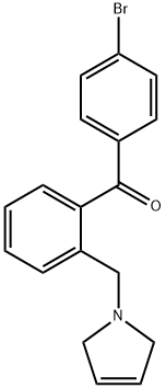 4'-BROMO-2-(3-PYRROLINOMETHYL) BENZOPHENONE 结构式