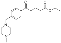 ETHYL 5-[4-(4-METHYLPIPERAZINOMETHYL)PHENYL]-5-OXOVALERATE 结构式