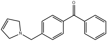 4-(3-PYRROLINOMETHYL)BENZOPHENONE 结构式