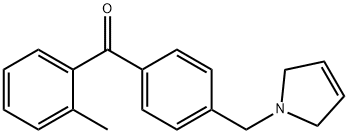 (4-((2,5-二氢-1H-吡咯-1-基)甲基)苯基)(邻甲苯基)甲酮 结构式
