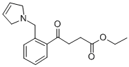 ETHYL 4-OXO-4-[2-(3-PYRROLINOMETHYL)PHENYL]BUTYRATE 结构式