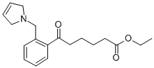 ETHYL 6-OXO-6-[2-(3-PYRROLINOMETHYL)PHENYL]HEXANOATE 结构式