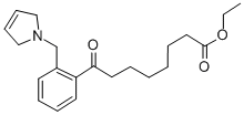 ETHYL 8-OXO-8-[2-(3-PYRROLINOMETHYL)PHENYL]OCTANOATE 结构式