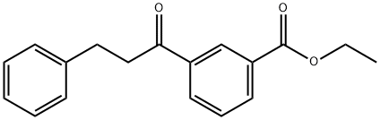 3-(3-苯基丙酰基)苯甲酸乙酯 结构式