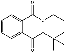 2'-CARBOETHOXY-3,3-DIMETHYLBUTYROPHENONE 结构式