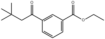 3'-CARBOETHOXY-3,3-DIMETHYLBUTYROPHENONE 结构式