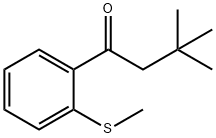 3,3-DIMETHYL-2'-METHYLTHIOBUTYROPHENONE 结构式